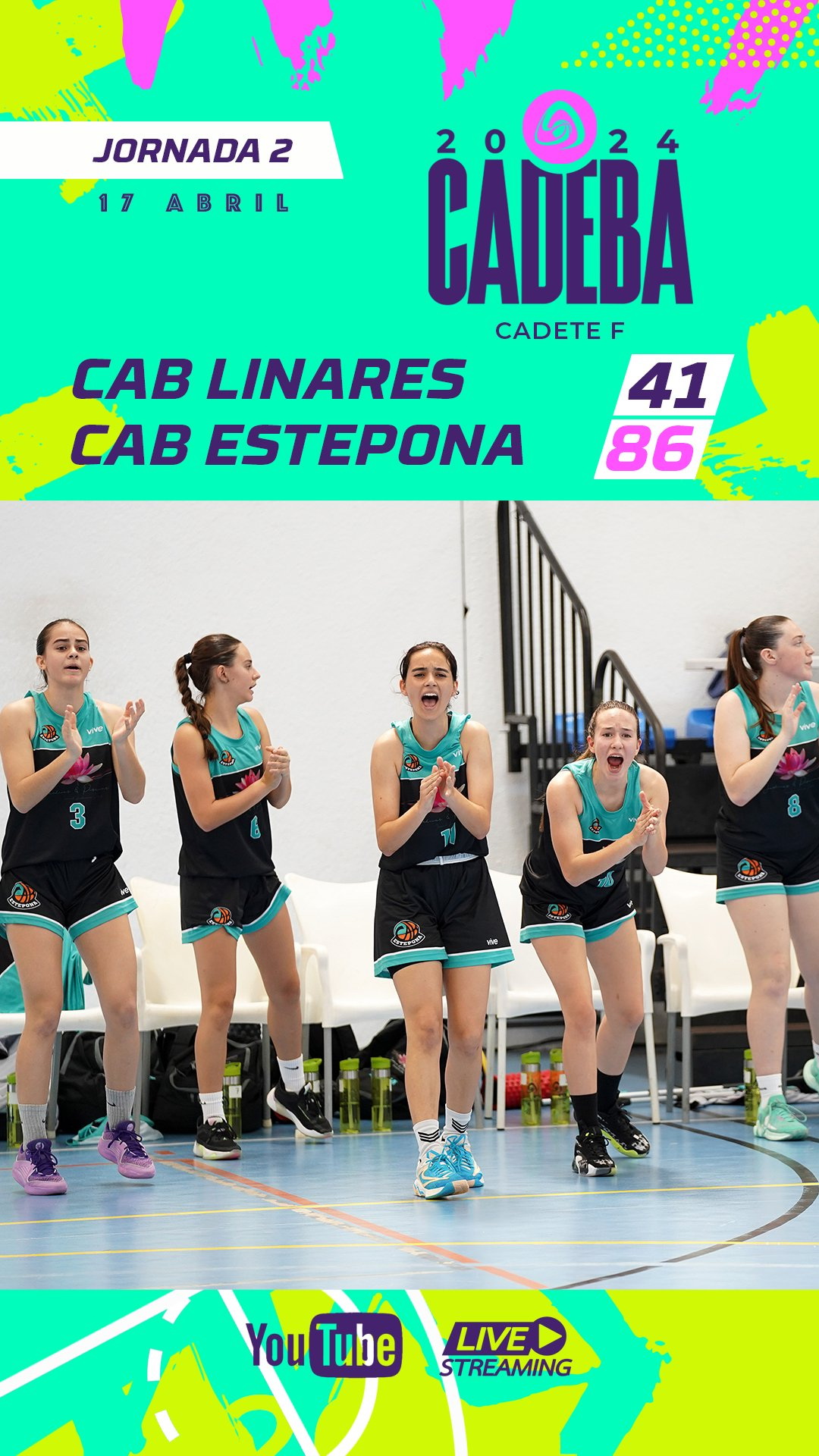 Derrota de Dental Company en la segunda jornada del CADEBA Cadete Femenino